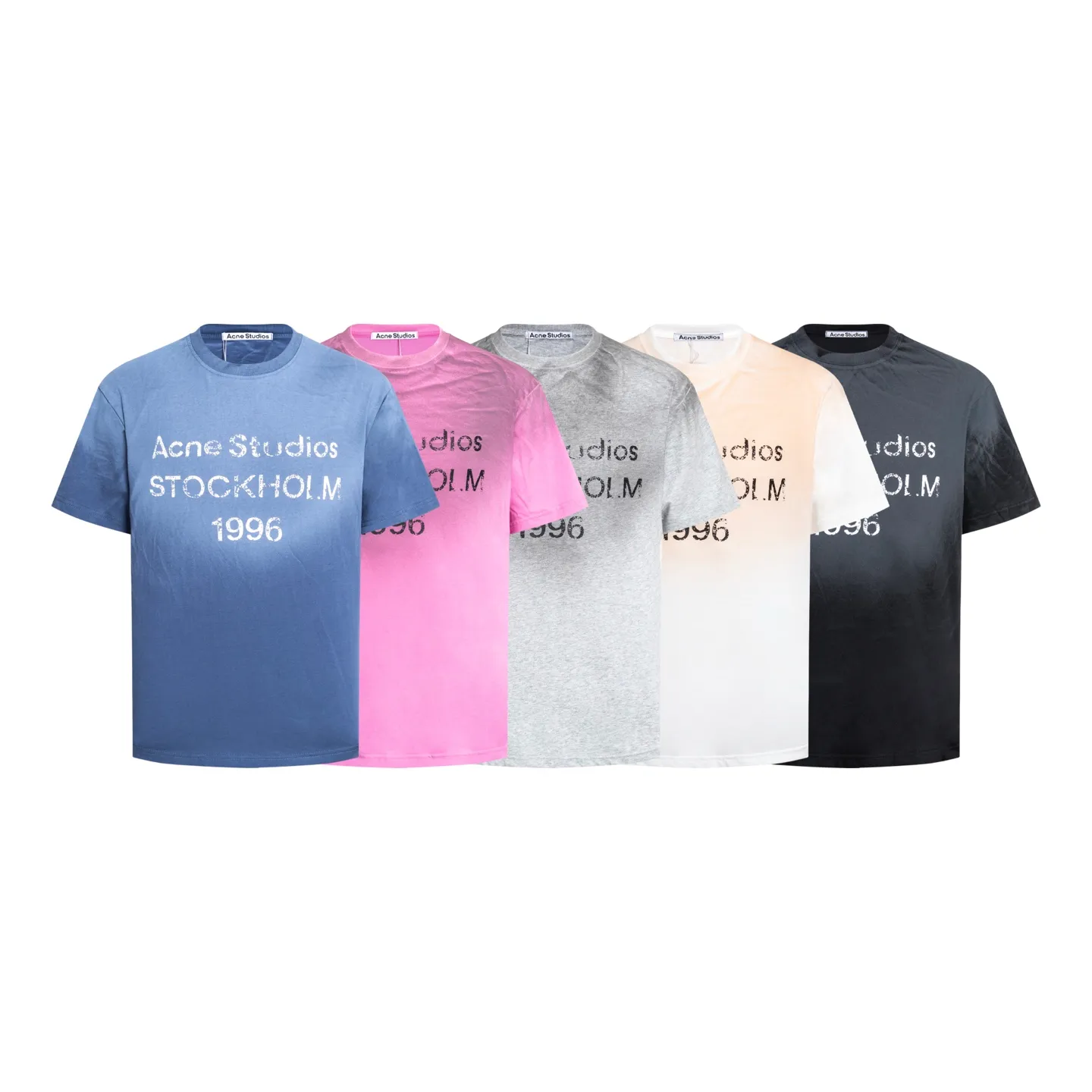70 ACNE STUDIOS【 】 Retro Logo T Same Style ， ， ， ， ， ， ， ， ， ， ， ， ， ， ， ， ， ， ：A # Color：Black Blue Pink Gray White Size：S-XL